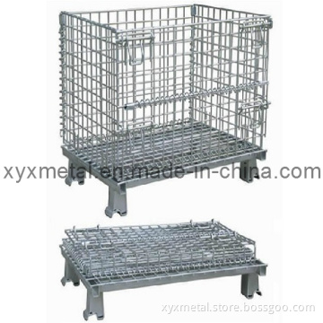 Warehouse Foldable Heavy Duty Metal Wire Mesh Storage Cage